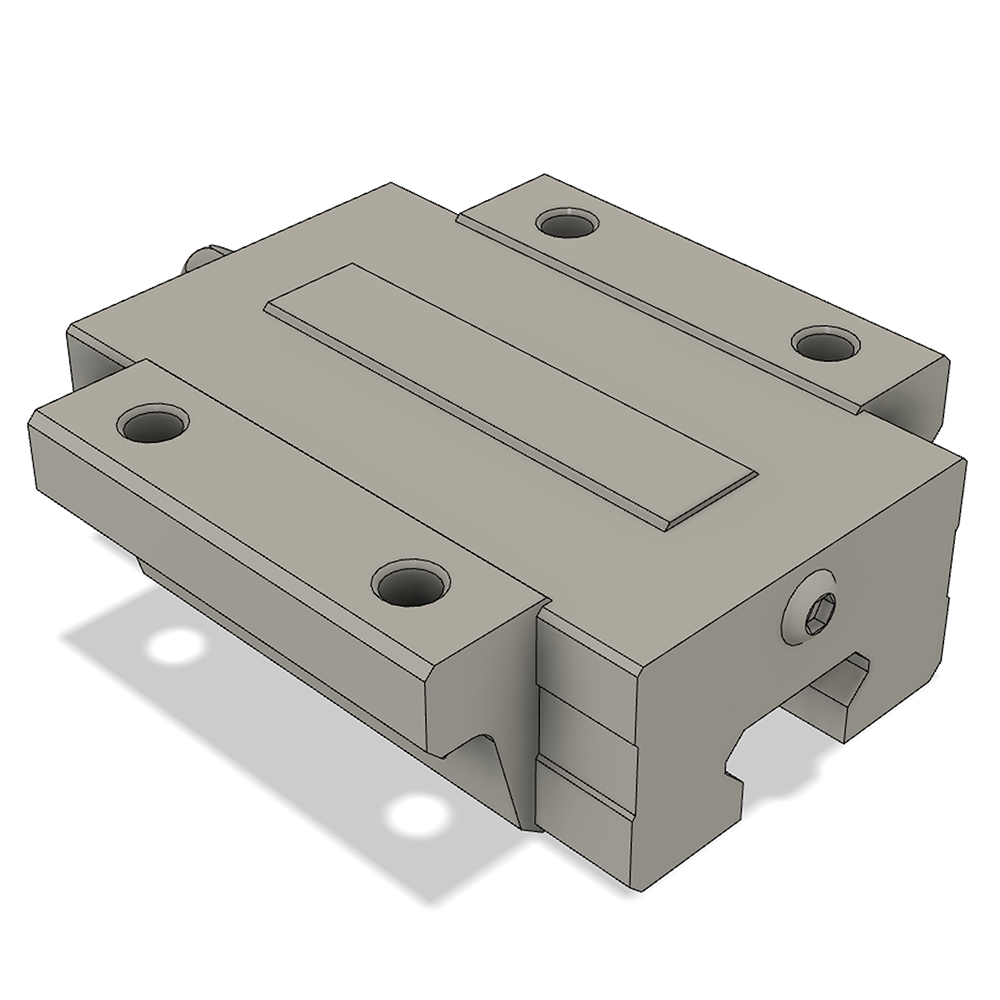 LSD15BK-F1N-H-D-M4 AIRTAC LOW PROFILE RAIL BEARING<br>LSD 15MM SERIES, HIGH ACCURACY WITH NO PRELOAD (D) STANDARD, TOP MOUNTING FLANGE - NORMAL BODY