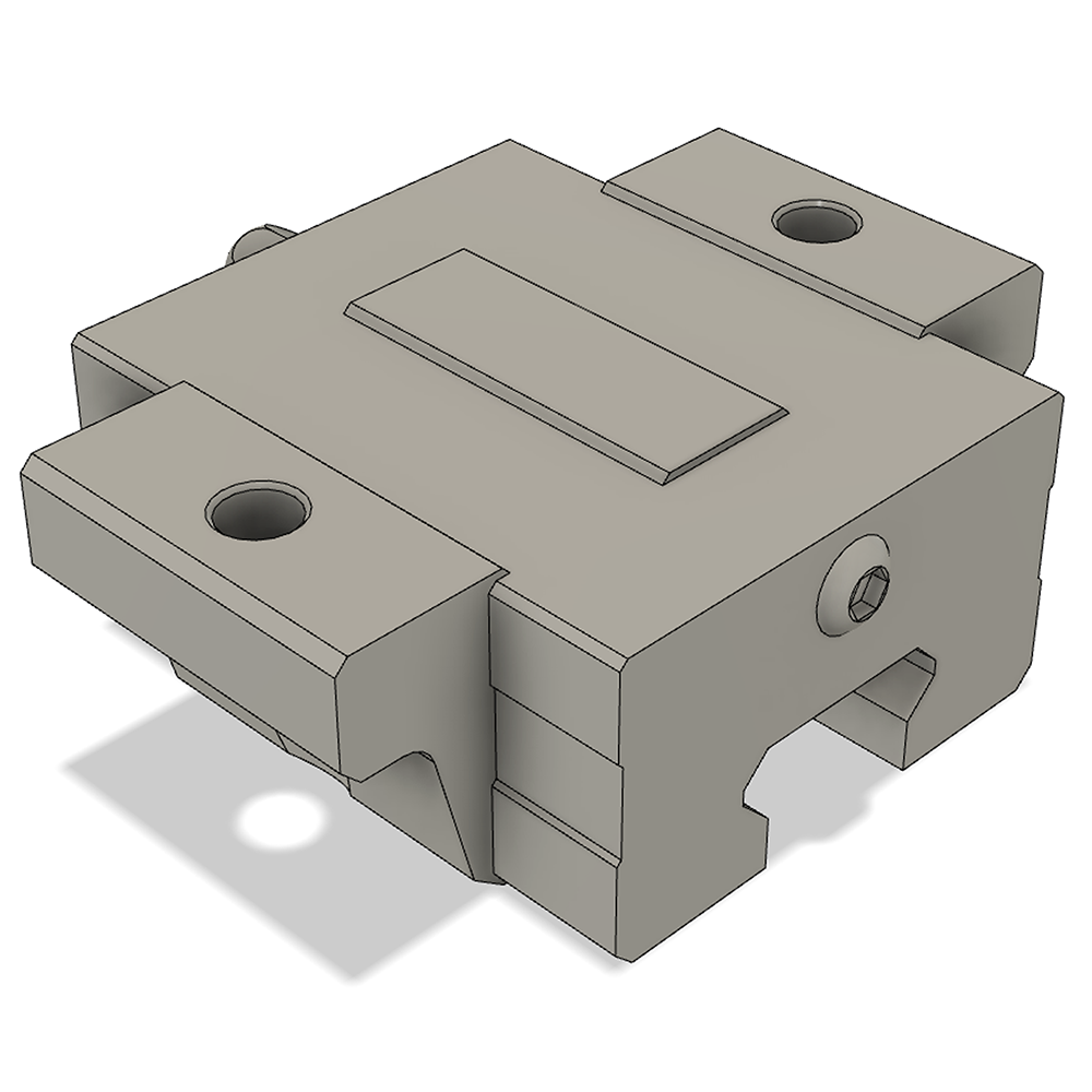 LSD15BK-F2S-H-B-M4 AIRTAC LOW PROFILE RAIL BEARING<br>LSD 15MM SERIES, HIGH ACCURACY WITH LIGHT PRELOAD (B), BOTTOM MOUNTING FLANGE - SHORT BODY