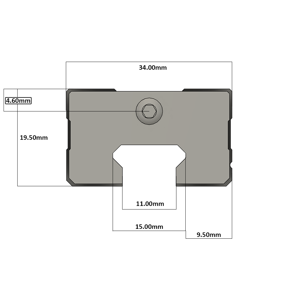 LSD15BK-HN-H-B-M4 AIRTAC LOW PROFILE RAIL BEARING<br>LSD 15MM SERIES, HIGH ACCURACY WITH LIGHT PRELOAD (B), SQUARE MOUNT - NORMAL BODY