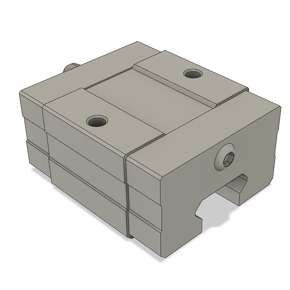 LSD15BK-HS-H-B-M4 AIRTAC LOW PROFILE RAIL BEARING<br>LSD 15MM SERIES, HIGH ACCURACY WITH LIGHT PRELOAD (B), SQUARE MOUNT - SHORT BODY