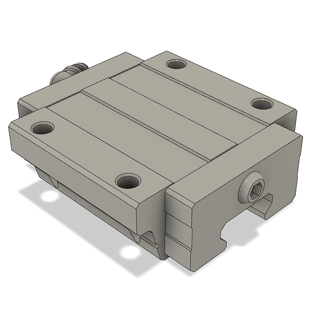 LSD20BK-F1N-H-B-M6 AIRTAC LOW PROFILE RAIL BEARING<br>LSD 20MM SERIES, HIGH ACCURACY WITH LIGHT PRELOAD (B), TOP MOUNTING FLANGE - NORMAL BODY