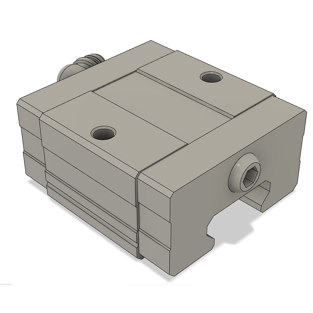 LSD20BK-HS-N-SB-M6 AIRTAC LOW PROFILE RAIL BEARING<br>LSD 20MM SERIES, NORMAL ACCURACY WITH MEDIUMIUM PRELOAD (SB), SQUARE MOUNT - SHORT BODY