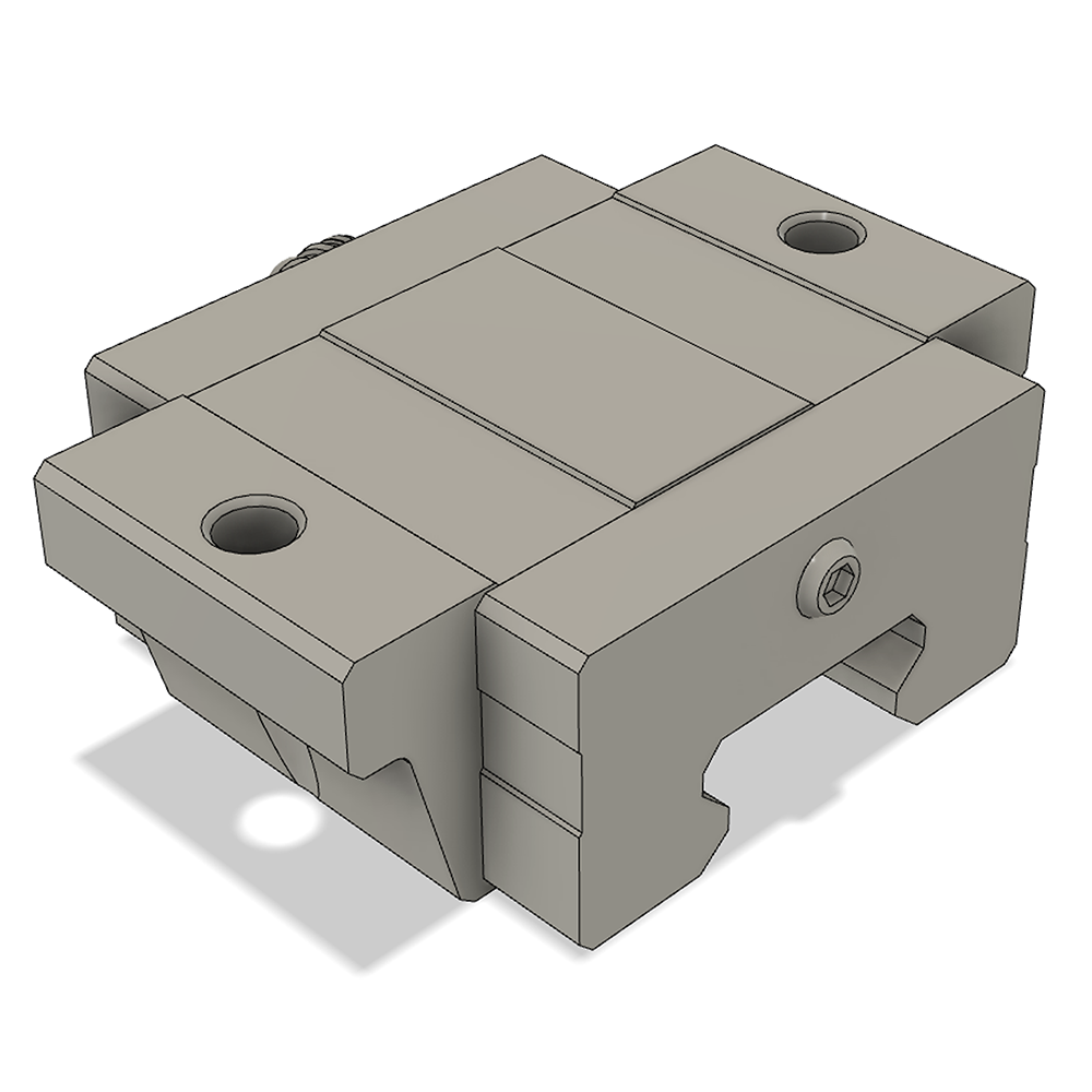 LSD35BK-F2S-H-SB-M6 AIRTAC LOW PROFILE RAIL BEARING<br>LSD 35MM SERIES, HIGH ACCURACY WITH MEDIUMIUM PRELOAD (SB), BOTTOM MOUNTING FLANGE - SHORT BODY