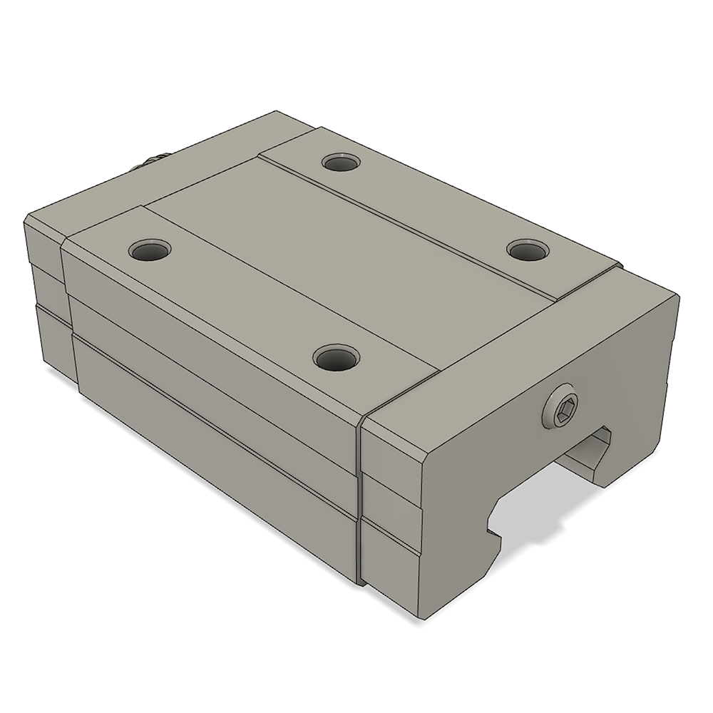 LSD35BK-HN-H-D-M6 AIRTAC LOW PROFILE RAIL BEARING<br>LSD 35MM SERIES, HIGH ACCURACY WITH NO PRELOAD (D) STANDARD, SQUARE MOUNT - NORMAL BODY