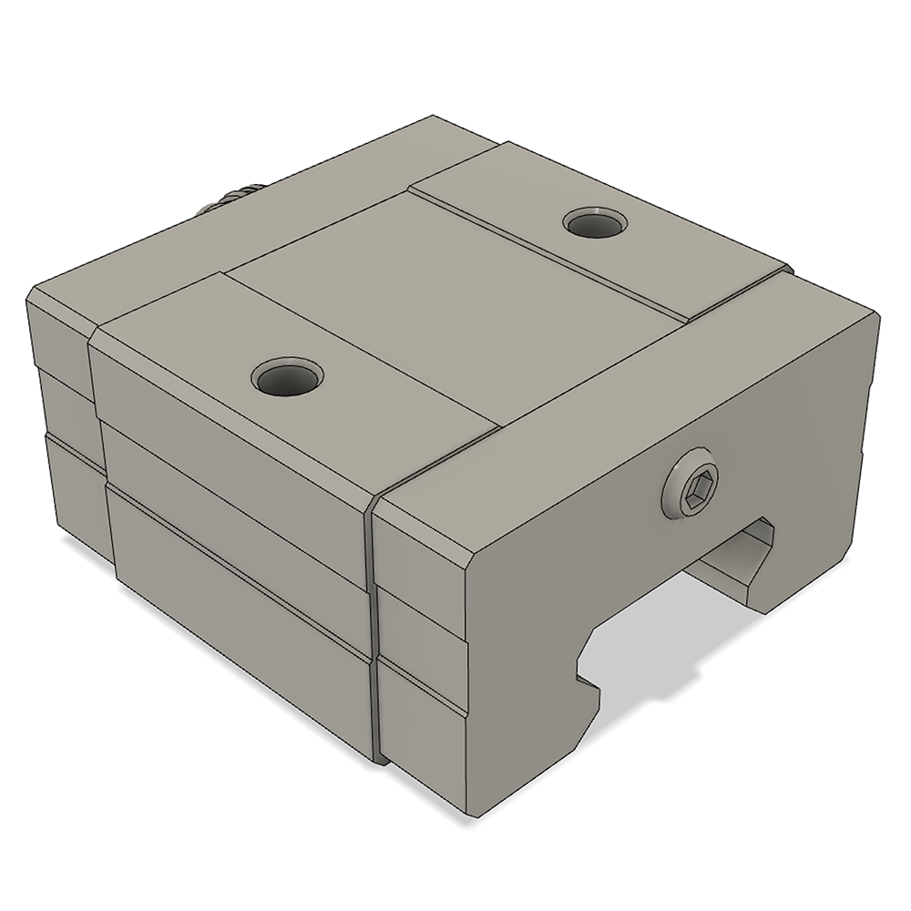 LSD35BK-HS-N-D-M6 AIRTAC LOW PROFILE RAIL BEARING<br>LSD 35MM SERIES, NORMAL ACCURACY WITH NO PRELOAD (D) STANDARD, SQUARE MOUNT - SHORT BODY