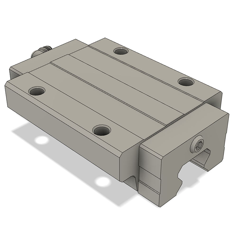 LSH25BK-F1L-H-B-M6 AIRTAC PROFILE RAIL BEARING<br>LSH 25MM SERIES, HIGH ACCURACY WITH LIGHT PRELOAD (B), TOP MOUNTING FLANGE - LONG BODY