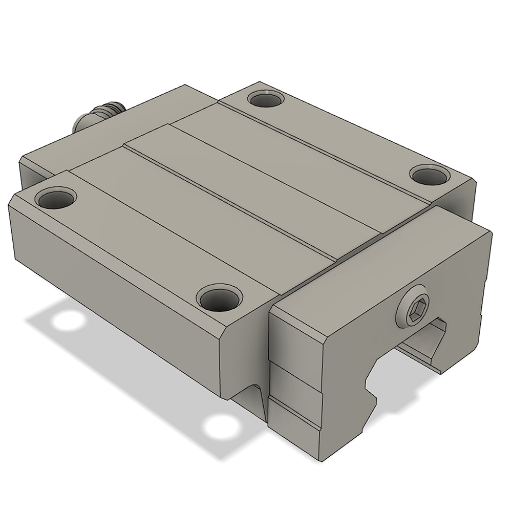 LSH25BK-F1N-N-D-M6 AIRTAC PROFILE RAIL BEARING<br>LSH 25MM SERIES, NORMAL ACCURACY WITH NO PRELOAD (D) STANDARD, TOP MOUNTING FLANGE - NORMAL BODY