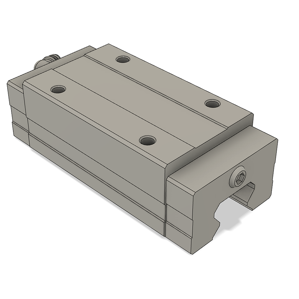 LSH25BK-HL-H-SB-M6 AIRTAC PROFILE RAIL BEARING<br>LSH 25MM SERIES, HIGH ACCURACY WITH MEDIUMIUM PRELOAD (SB), SQUARE MOUNT - LONG BODY