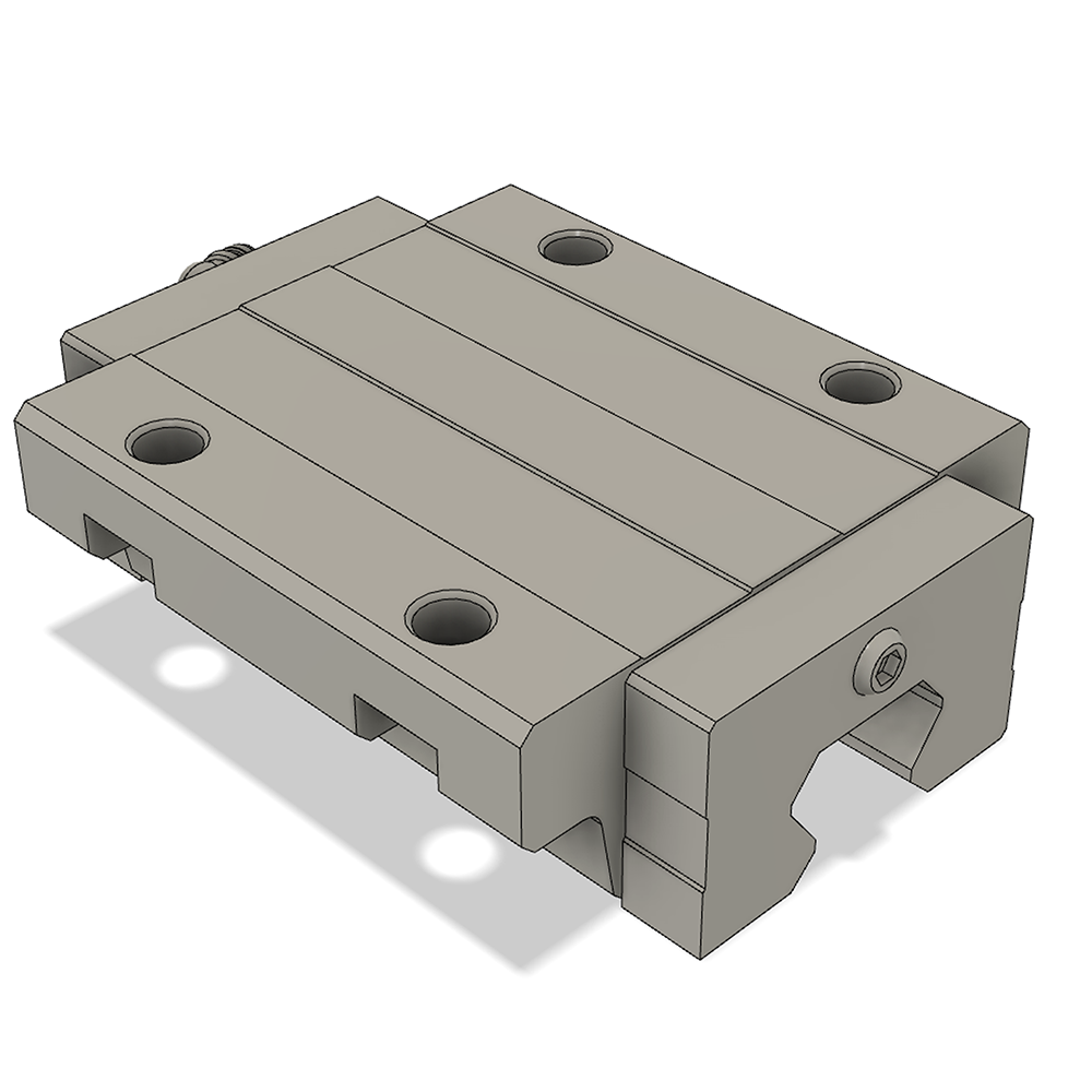 LSH30BK-F2L-H-SB-M6 AIRTAC PROFILE RAIL BEARING<br>LSH 30MM SERIES, HIGH ACCURACY WITH MEDIUMIUM PRELOAD (SB), BOTTOM MOUNTING FLANGE - LONG BODY