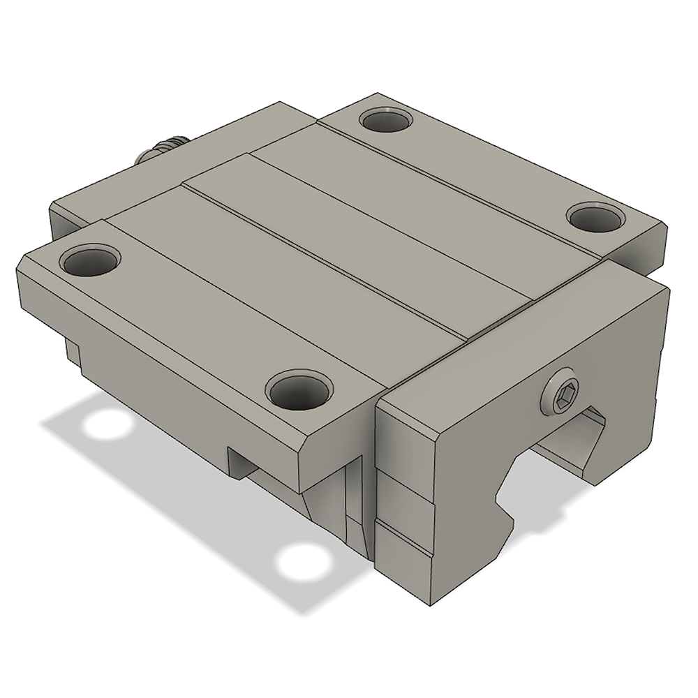 LSH30BK-F2N-N-D-M6 AIRTAC PROFILE RAIL BEARING<br>LSH 30MM SERIES, NORMAL ACCURACY WITH NO PRELOAD (D) STANDARD, BOTTOM MOUNTING FLANGE - NORMAL BODY