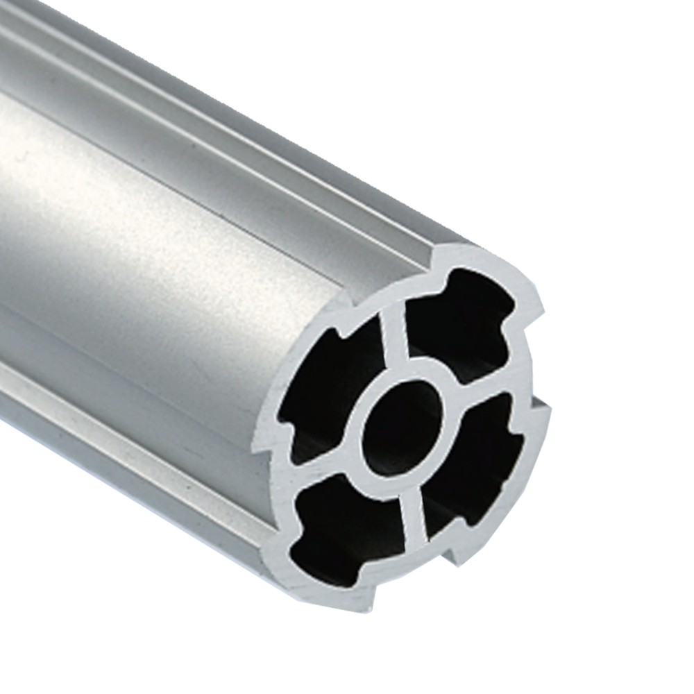 10D-28H-0 MODULAR SOLUTION D28 EXTRUDED PROFILE<BR>HEAVY 28MM OD FRAME WITH RIDGE MOUNT 4M LONG