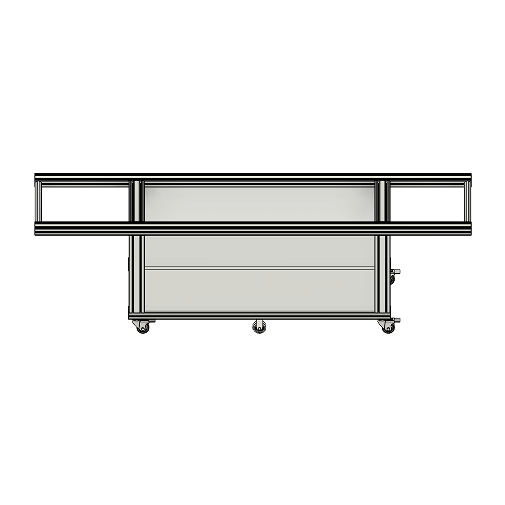 CASTER CART 45X90 MODULAR SOLUTION CASTER CART MADE FROM 45X90 ALUMINUM PROFILE