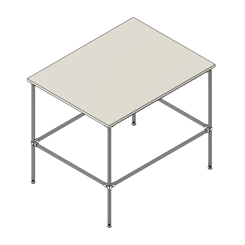 D28 TABLE WITH FEET MODULAR SOLUTION D28 LEAN TUBE TABLE WITH FEET