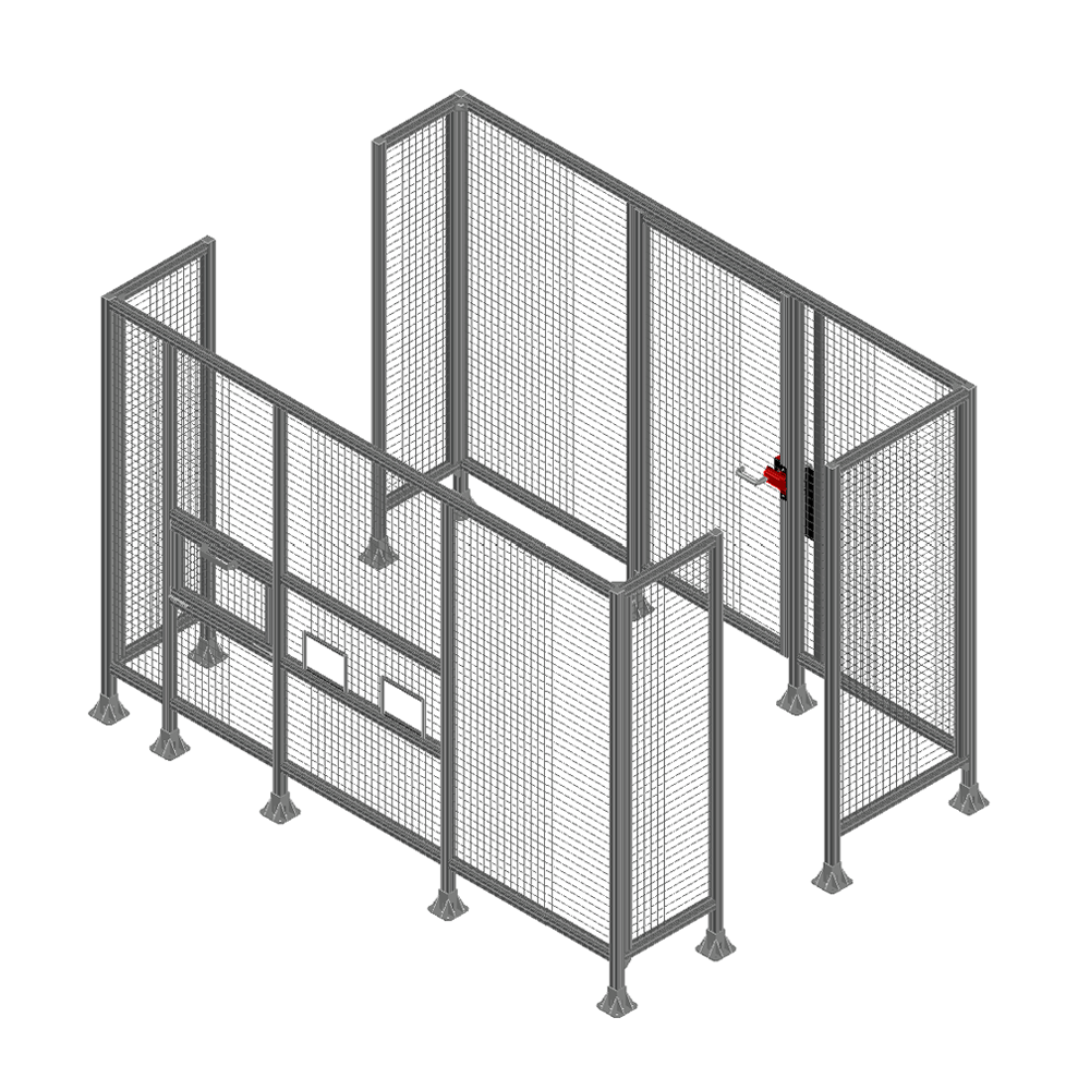 ROBOT CELL FENCE 10754 MODULAR SOLUTION ROBOT CELL FENCE (10754)