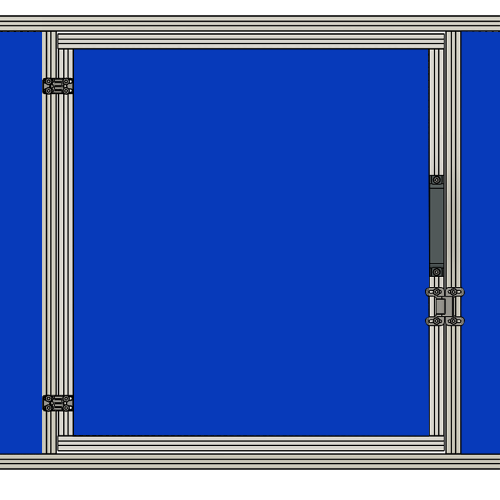 SM SWING LATCHING DOOR MODULAR SOLUTION SMALL SWING DOOR WITH LATCHING HANDLE