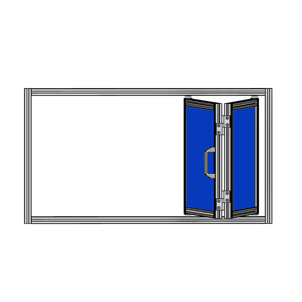 SM FOLDING PANEL DOOR MODULAR SOLUTION SMALL FOLDING DOOR WITH DOUBLE PANELS
