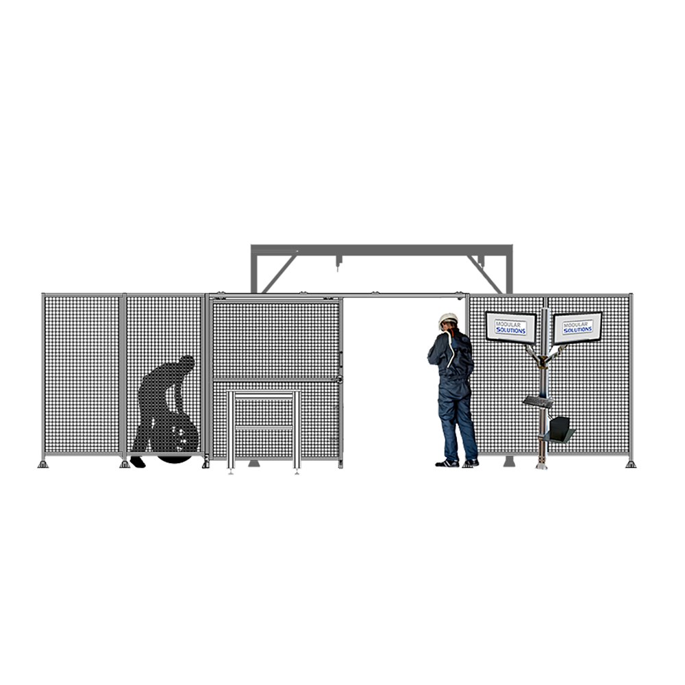 SLIDING DOOR-2 MODULAR SOLUTION SLIDING DOOR WITH OVERHEAD FRAME