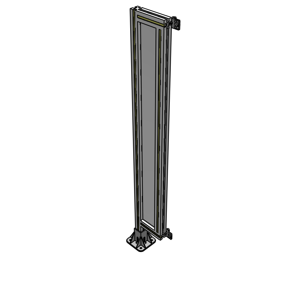 A1-1400-0200-0150-HYPFK GUARDING PANEL 1400MM TALL X 200MM WIDE 1/4'' POLYCARBONATE