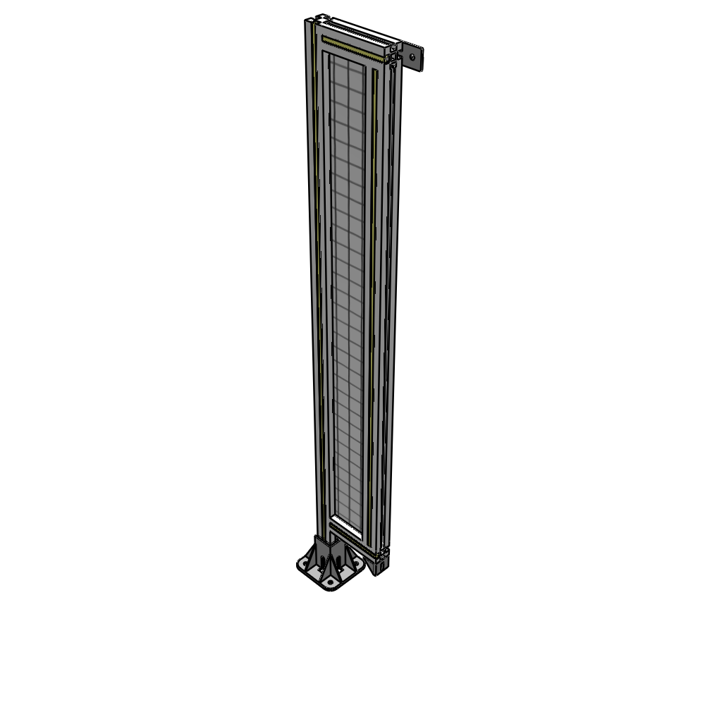 A1-1400-0200-0150-TYMFA GUARDING PANEL 1400MM TALL X 200MM WIDE 1'' MESH