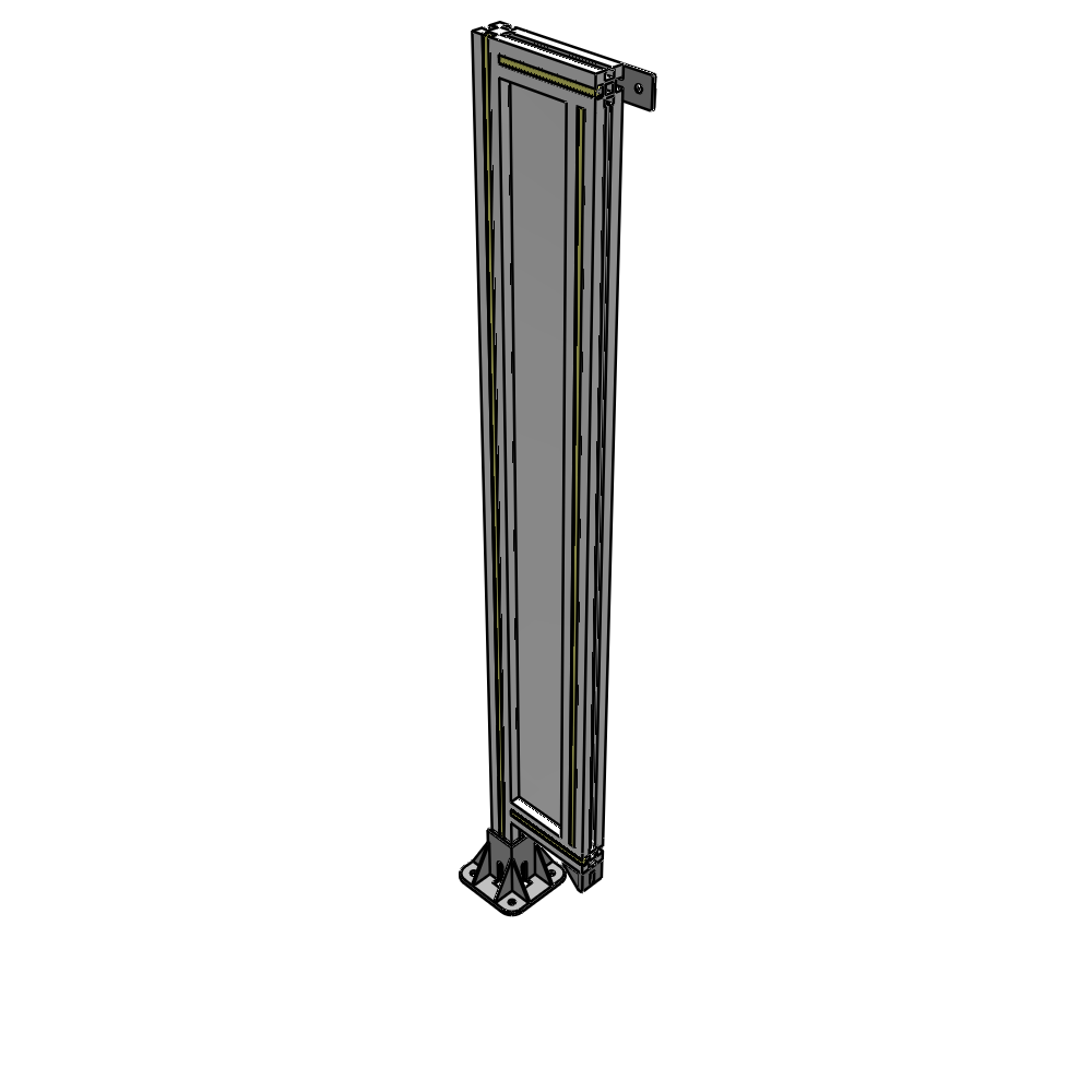 A1-1400-0200-0150-TYPFA GUARDING PANEL 1400MM TALL X 200MM WIDE 1/4'' POLYCARBONATE