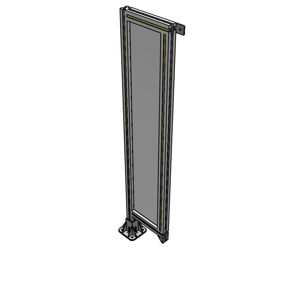 A1-1400-0300-0150-TYPFK GUARDING PANEL 1400MM TALL X 300MM WIDE 1/4'' POLYCARBONATE