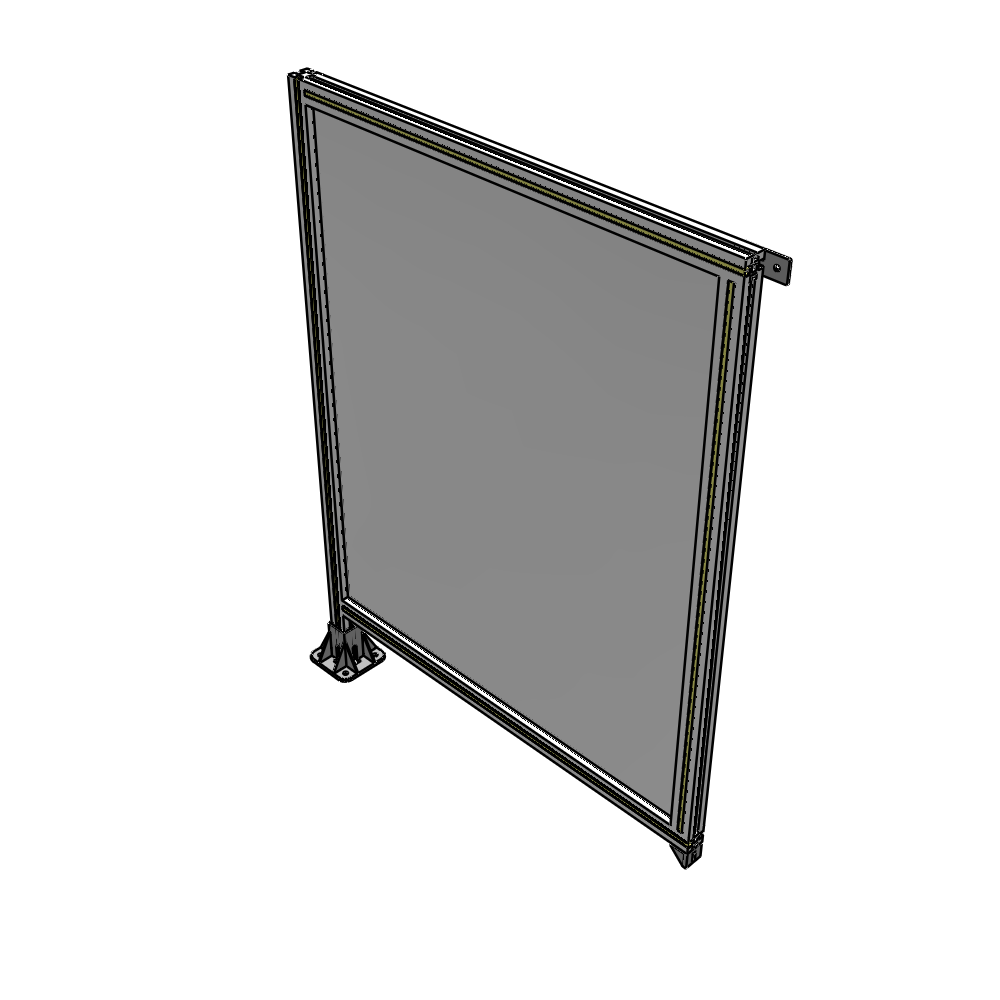 A1-1400-1050-0150-TYPFA GUARDING PANEL 1400MM TALL X 1050MM WIDE 1/4'' POLYCARBONATE