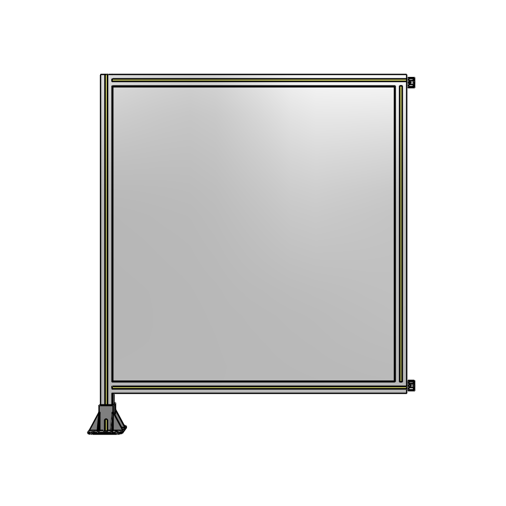 A1-1400-1200-0150-HYPFA GUARDING PANEL 1400MM TALL X 1200MM WIDE 1/4'' POLYCARBONATE