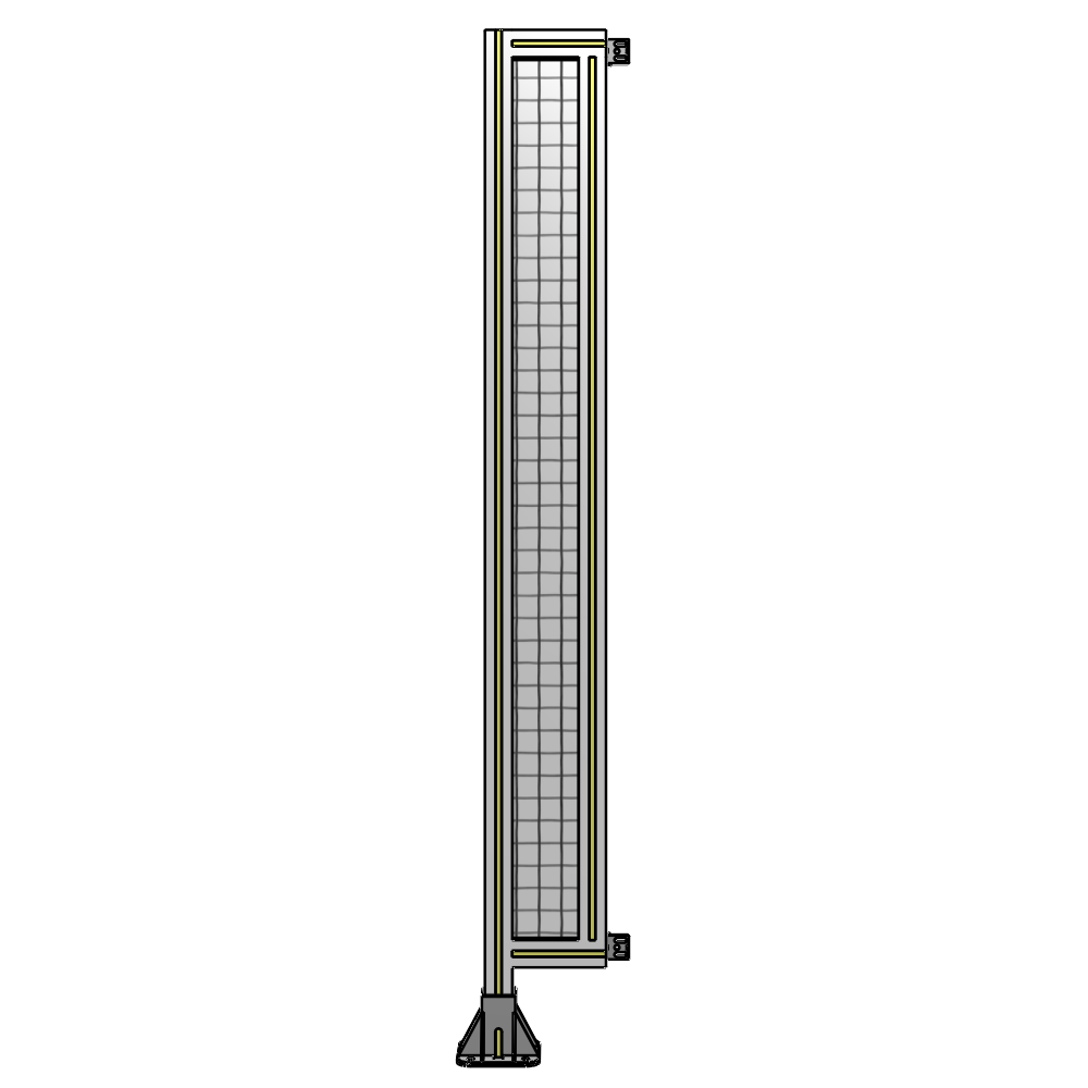 A1-1700-0200-0150-HYMFA GUARDING PANEL 1700MM TALL X 200MM WIDE 1'' MESH