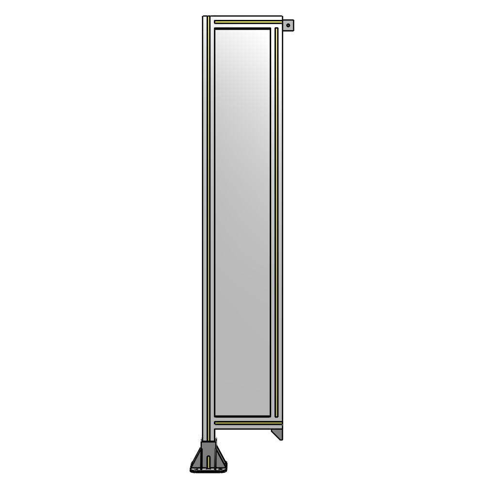 A1-1700-0300-0150-TYPFK GUARDING PANEL 1700MM TALL X 300MM WIDE 1/4'' POLYCARBONATE