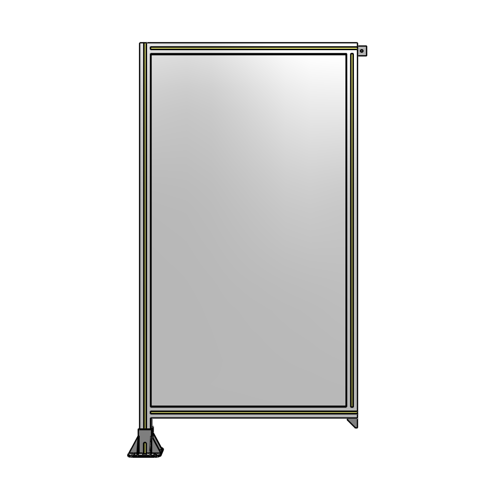 A1-1700-0900-0150-TYPFA GUARDING PANEL 1700MM TALL X 900MM WIDE 1/4'' POLYCARBONATE