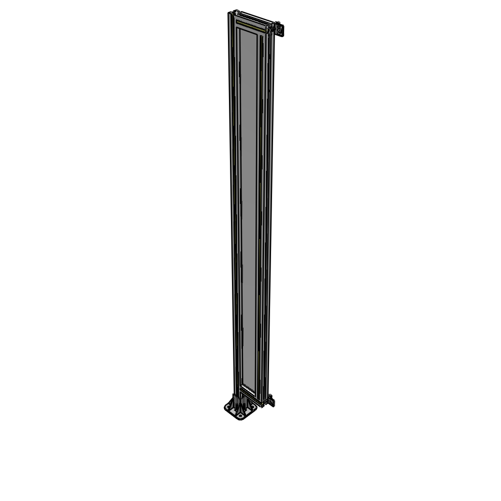 A1-2135-0200-0150-HYPFK GUARDING PANEL 2135MM TALL X 200MM WIDE 1/4'' POLYCARBONATE