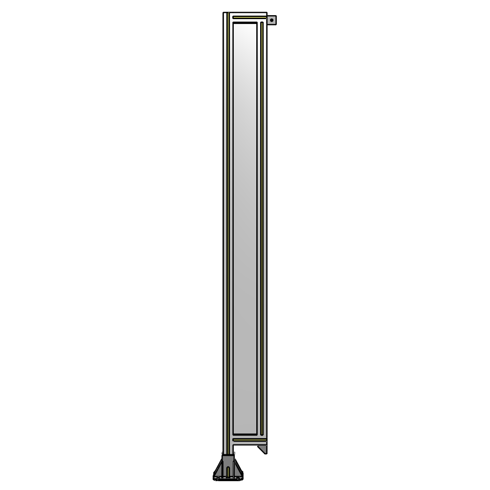 A1-2135-0200-0150-TYPFK GUARDING PANEL 2135MM TALL X 200MM WIDE 1/4'' POLYCARBONATE