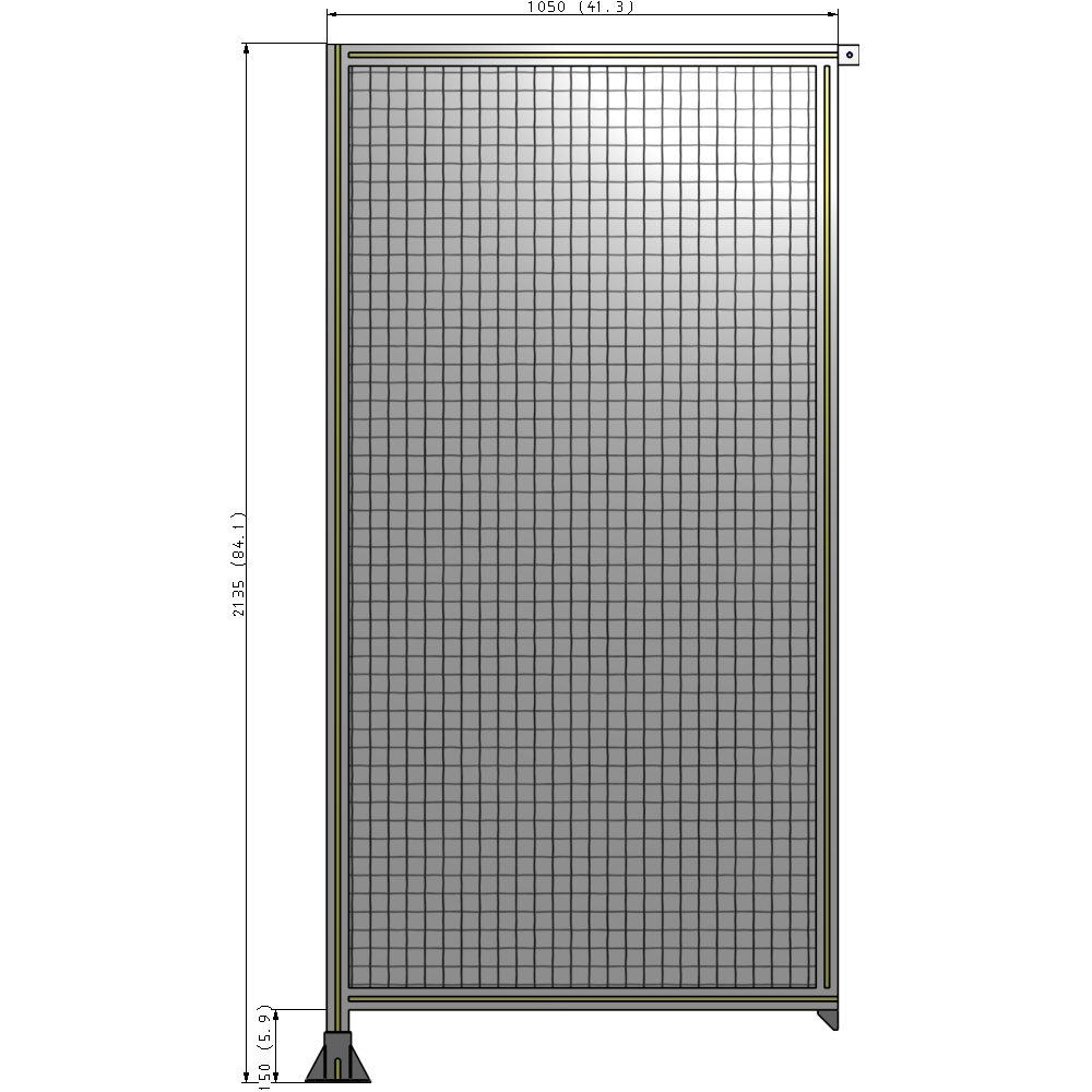 A1-2135-1050-0150-TYMFK GUARDING PANEL 2135MM TALL X 1050MM WIDE 1'' MESH