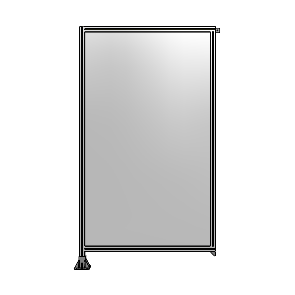 A1-2135-1200-0150-TYPFK GUARDING PANEL 2135MM TALL X 1200MM WIDE 1/4'' POLYCARBONATE