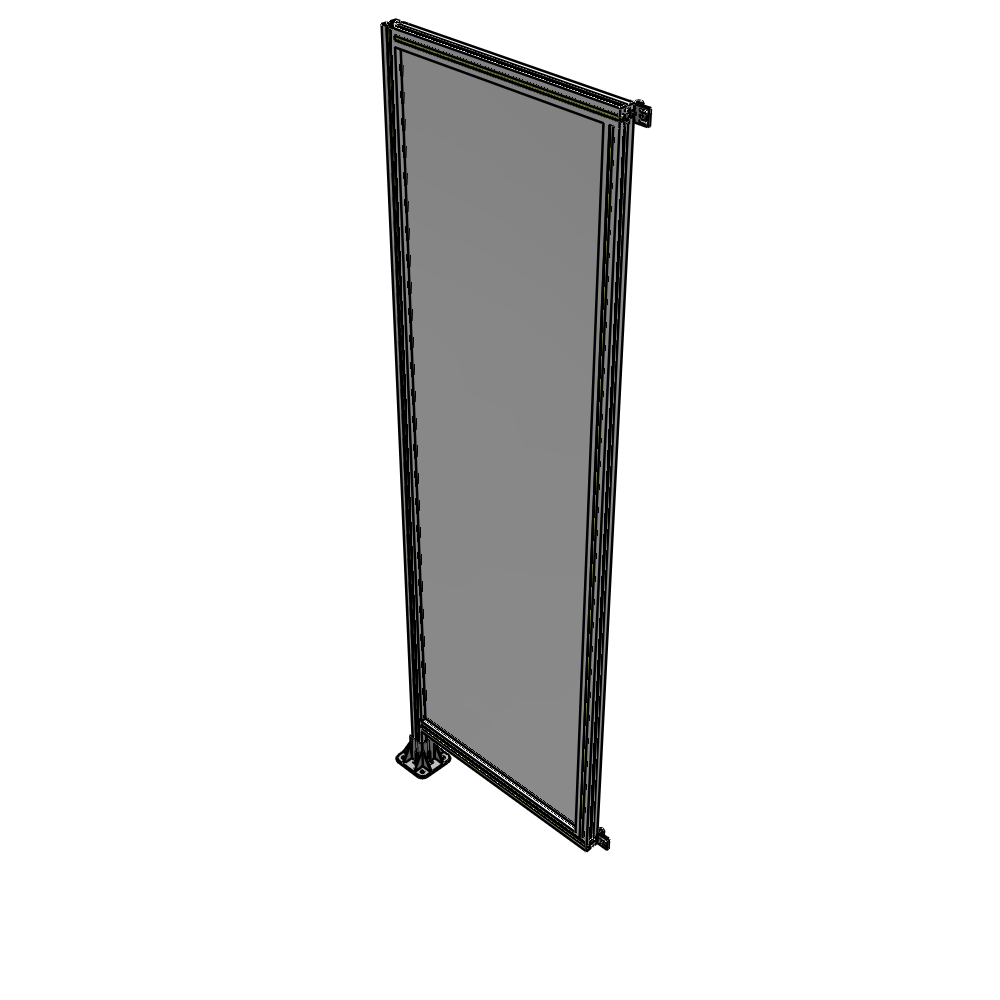 A1-2400-0750-0150-HYPFA GUARDING PANEL 2400MM TALL X 750MM WIDE 1/4'' POLYCARBONATE