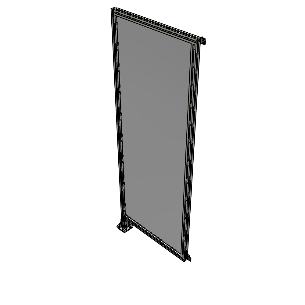 A1-2400-0900-0150-HYPFA GUARDING PANEL 2400MM TALL X 900MM WIDE 1/4'' POLYCARBONATE