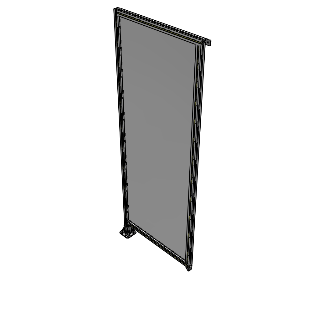 A1-2400-0900-0150-TYPFK GUARDING PANEL 2400MM TALL X 900MM WIDE 1/4'' POLYCARBONATE