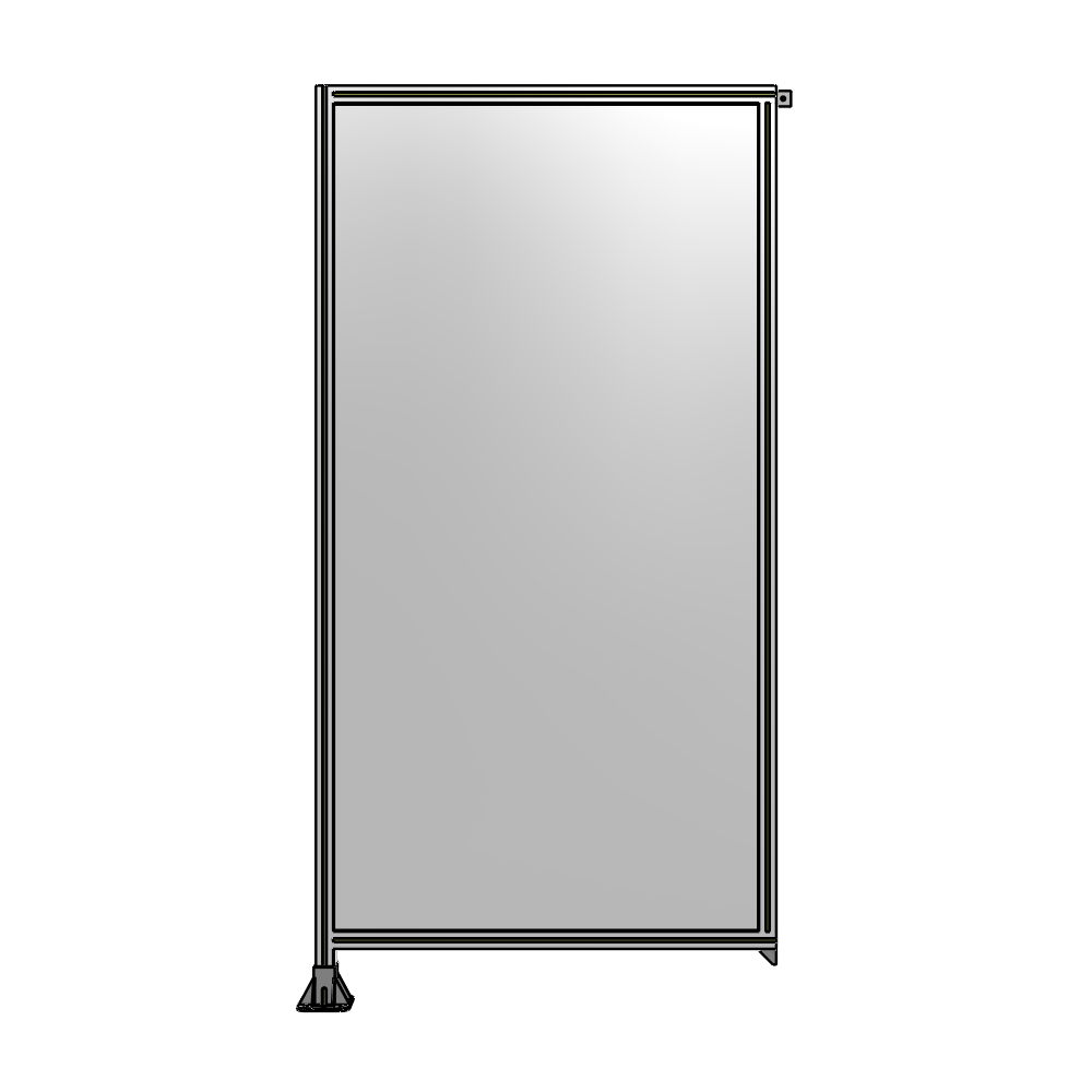 A1-2400-1200-0150-TYPFK GUARDING PANEL 2400MM TALL X 1200MM WIDE 1/4'' POLYCARBONATE