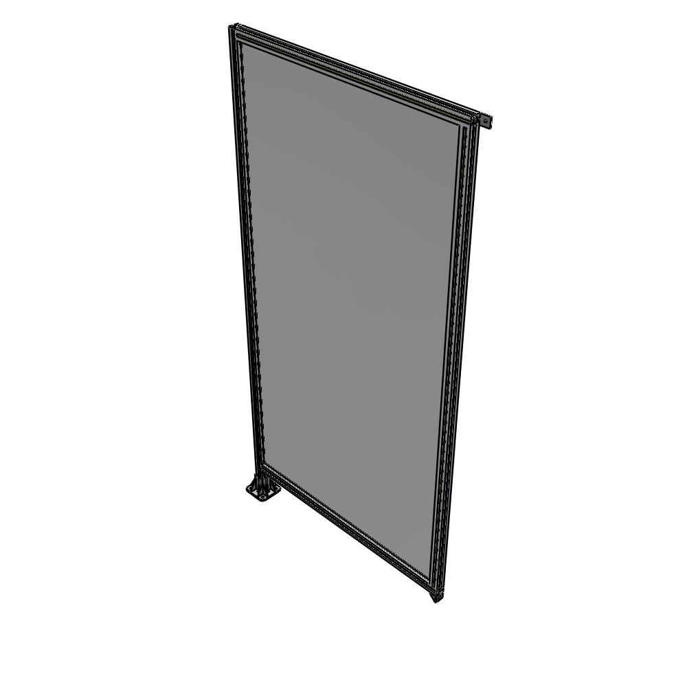 A1-2400-1200-0150-TYPFK GUARDING PANEL 2400MM TALL X 1200MM WIDE 1/4'' POLYCARBONATE