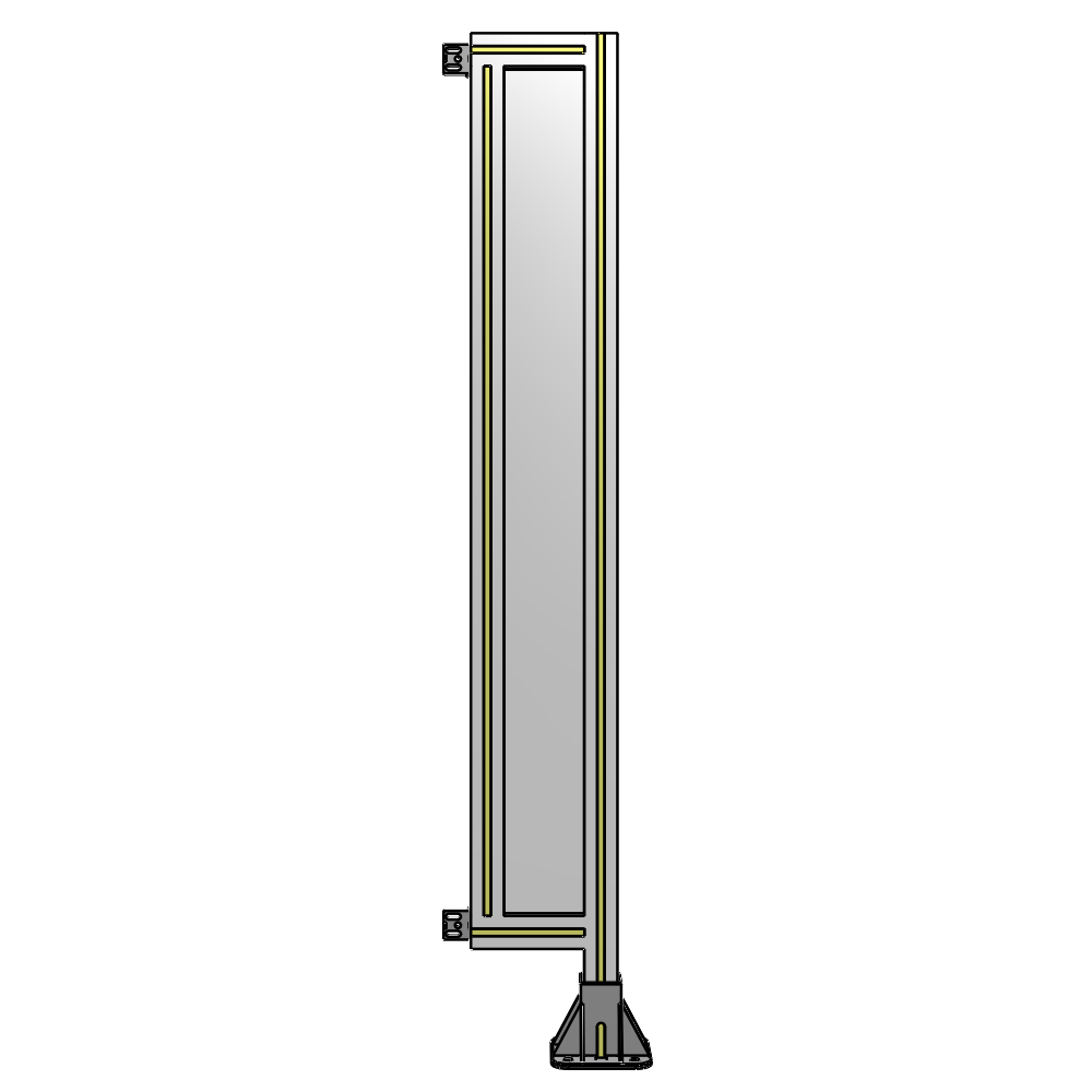 A2-1400-0200-0150-HYPFK GUARDING PANEL 1400MM TALL X 200MM WIDE 1/4'' POLYCARBONATE