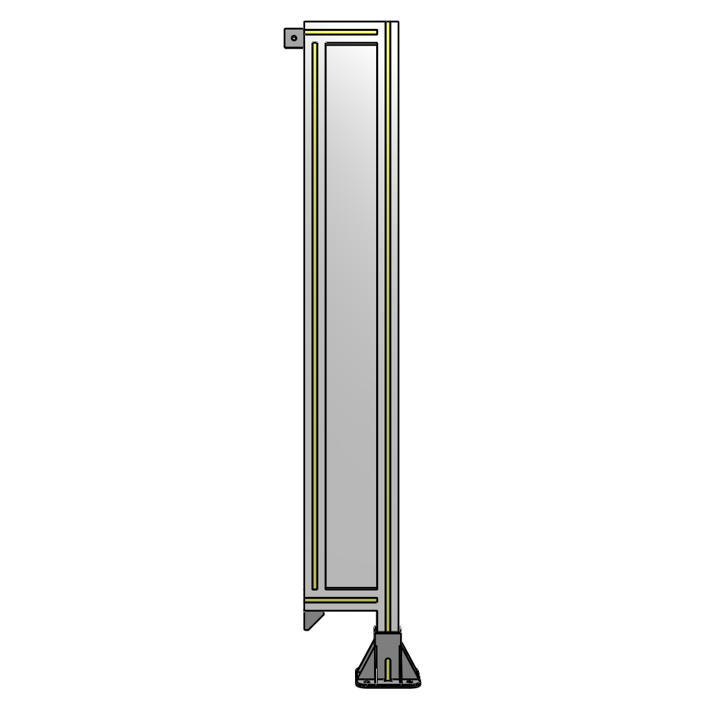 A2-1400-0200-0150-TYPFA GUARDING PANEL 1400MM TALL X 200MM WIDE 1/4'' POLYCARBONATE