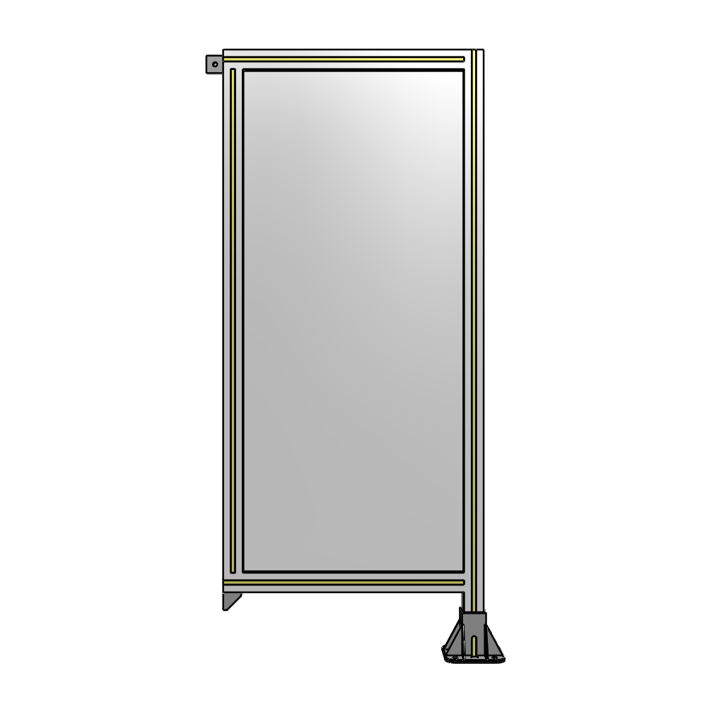 A2-1400-0600-0150-TYPFA GUARDING PANEL 1400MM TALL X 600MM WIDE 1/4'' POLYCARBONATE