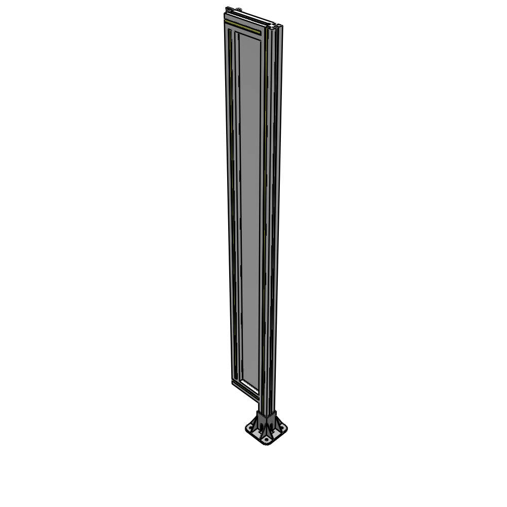 A2-1700-0200-0150-HYPFK GUARDING PANEL 1700MM TALL X 200MM WIDE 1/4'' POLYCARBONATE