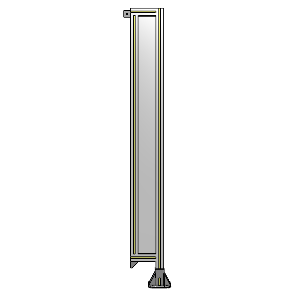 A2-1700-0200-0150-TYPFK GUARDING PANEL 1700MM TALL X 200MM WIDE 1/4'' POLYCARBONATE