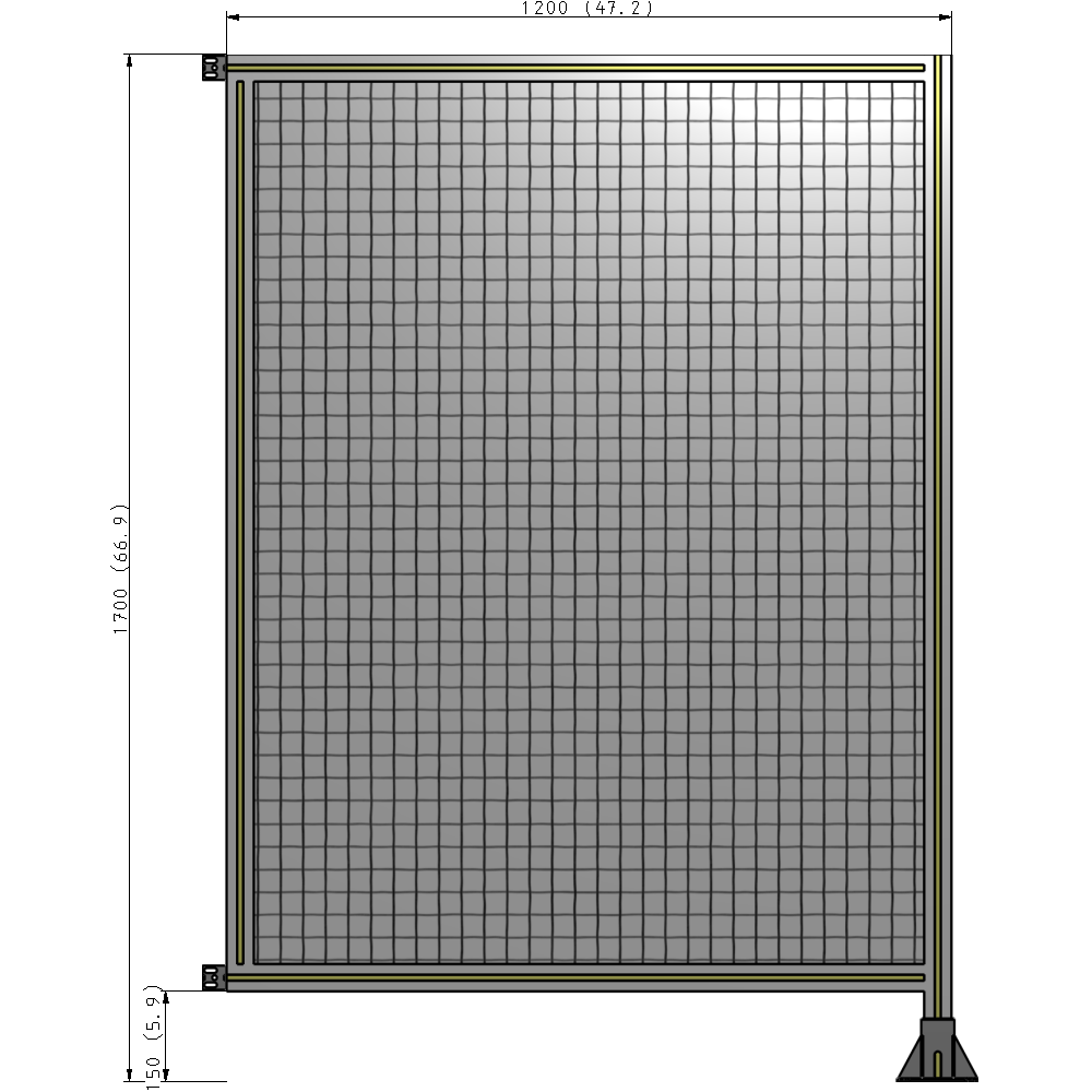 A2-1700-1200-0150-HYMFK GUARDING PANEL 1700MM TALL X 1200MM WIDE 1'' MESH