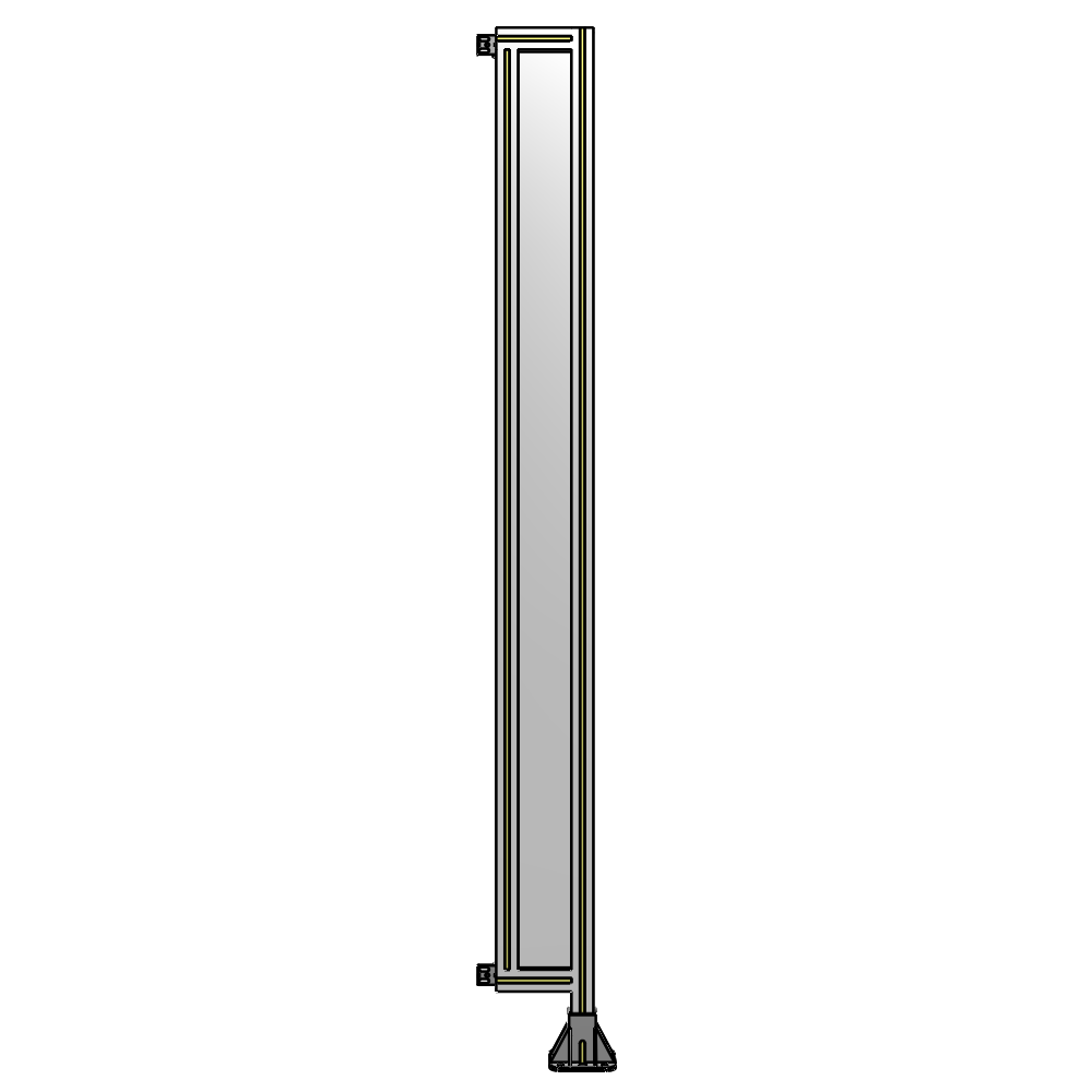 A2-2135-0200-0150-HYPFK GUARDING PANEL 2135MM TALL X 200MM WIDE 1/4'' POLYCARBONATE