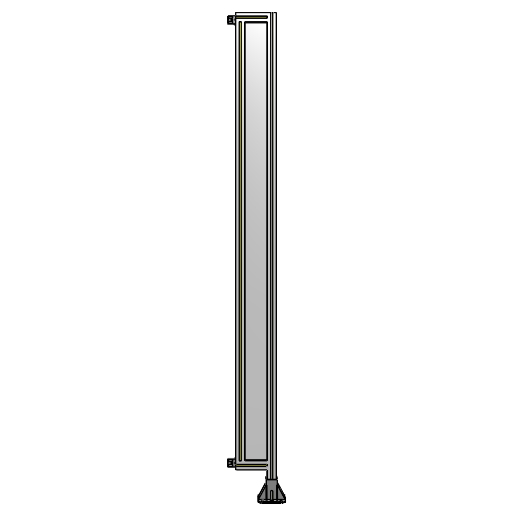 A2-2400-0200-0150-HYPFK GUARDING PANEL 2400MM TALL X 200MM WIDE 1/4'' POLYCARBONATE