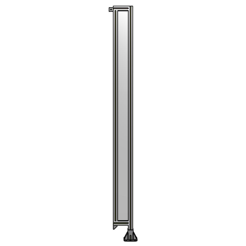 A2-2400-0200-0150-TYPFA GUARDING PANEL 2400MM TALL X 200MM WIDE 1/4'' POLYCARBONATE