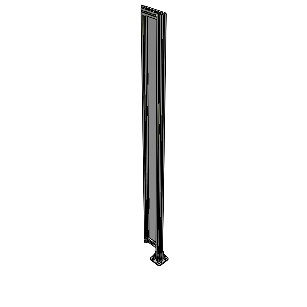 A2-2400-0200-0150-TYPFA GUARDING PANEL 2400MM TALL X 200MM WIDE 1/4'' POLYCARBONATE