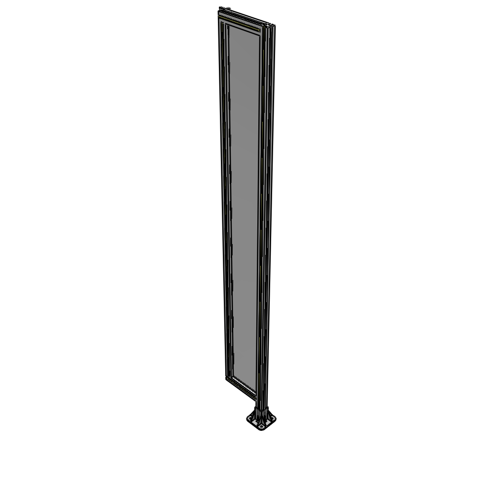 A2-2400-0300-0150-HYPFK GUARDING PANEL 2400MM TALL X 300MM WIDE 1/4'' POLYCARBONATE